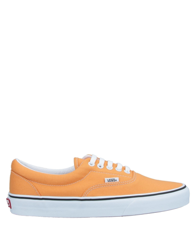 Shop Vans Man Sneakers Apricot Size 8 Textile Fibers In Orange