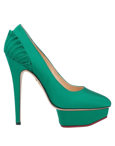 Shop Charlotte Olympia Pumps In Green