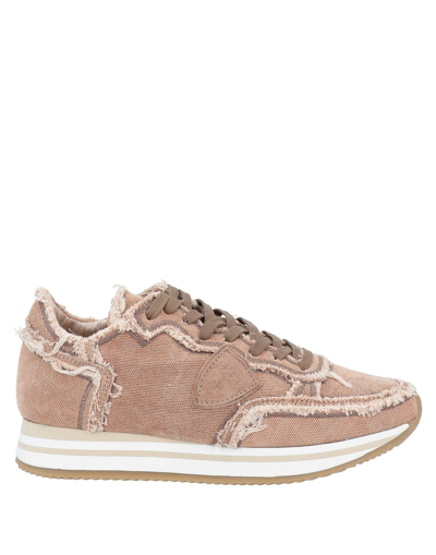 Philippe Model Sneakers In Light Brown