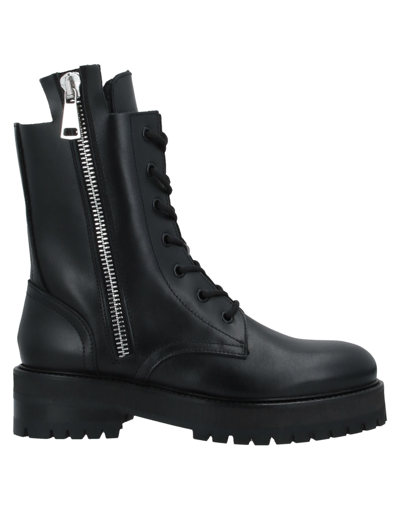 Shop Dondup Woman Ankle Boots Black Size 6 Soft Leather
