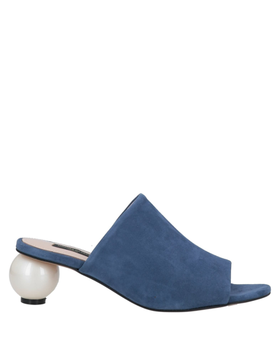 Shop Mother Of Pearl Sandals In Slate Blue