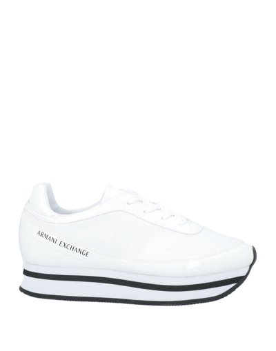 Shop Armani Exchange Sneakers In White