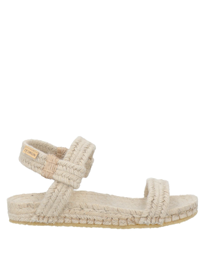 Shop Of Origin Woman Espadrilles Sand Size 10 Jute In Beige