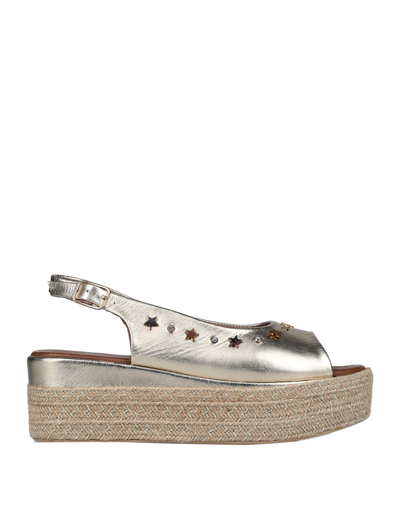 Inuovo Espadrilles In Gold | ModeSens