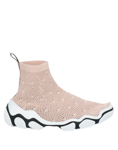 Redv Mesh High-top Sneakers In Pink