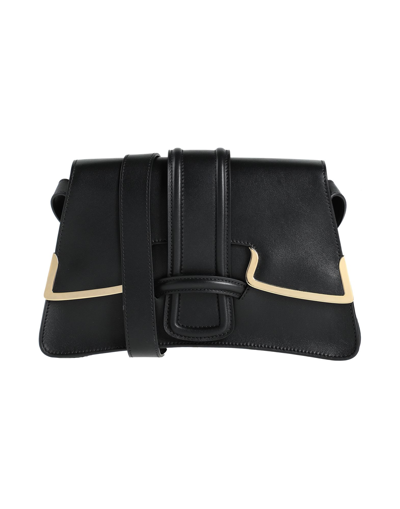 Shop Alberta Ferretti Woman Cross-body Bag Black Size - Soft Leather