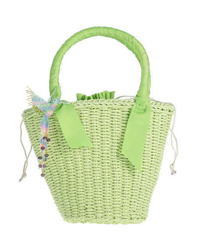 Shop Amor Y Mezcal Woman Handbag Green Size - Textile Fibers