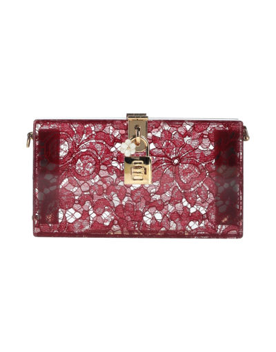 Shop Dolce & Gabbana Handbags In Maroon