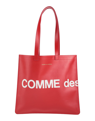 Shop Comme Des Garçons Man Handbag Red Size - Bovine Leather, Cotton