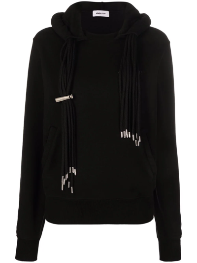 Ambush Black Cotton Multicord Sweatshirt In Black