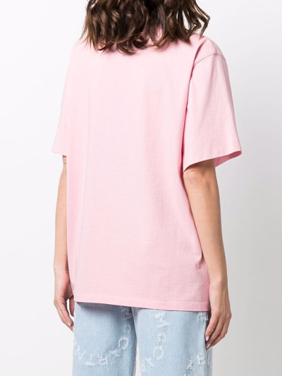 Shop Stella Mccartney Graphic-print T-shirt In Rosa