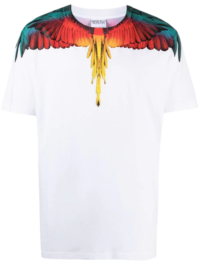 Shop Marcelo Burlon County Of Milan Icon Wings Print T-shirt In White