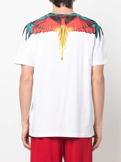 Shop Marcelo Burlon County Of Milan Icon Wings Print T-shirt In White