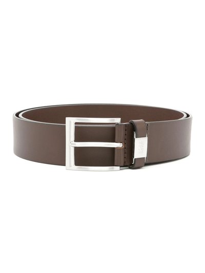 Shop Hugo Boss Connio Belt In Braun