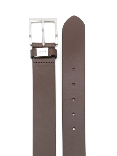Hugo Boss Connio Belt Brown In Braun