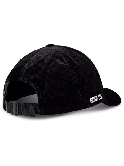 Supreme Corduroy Classic Logo Cap In Schwarz