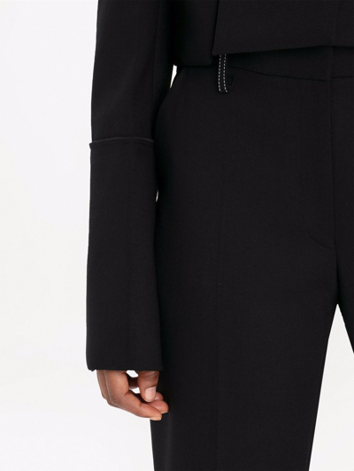 Shop Jw Anderson Split-sleeve Cropped Blazer In Black