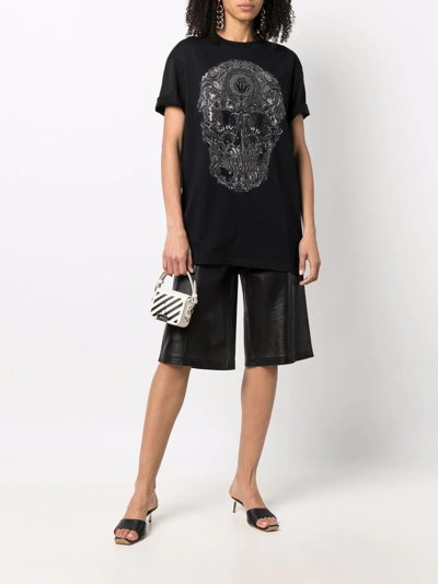 Shop Philipp Plein Baroque Skull-print T-shirt In Schwarz