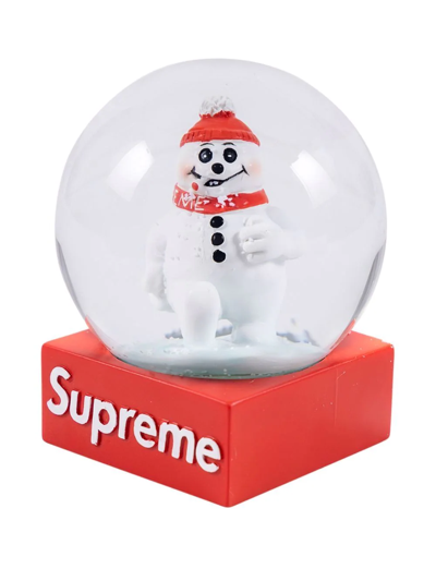 Shop Supreme Snowman Snow Globe In White