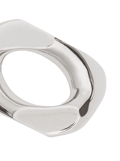 Shop Burberry Cut-out Detail Ring In Silber