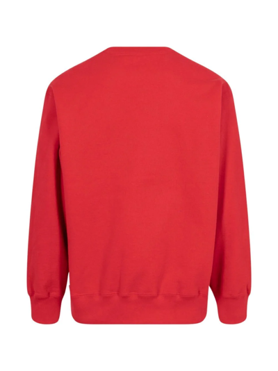 Supreme X Wtaps Crew-neck Sweatshirt In Red
