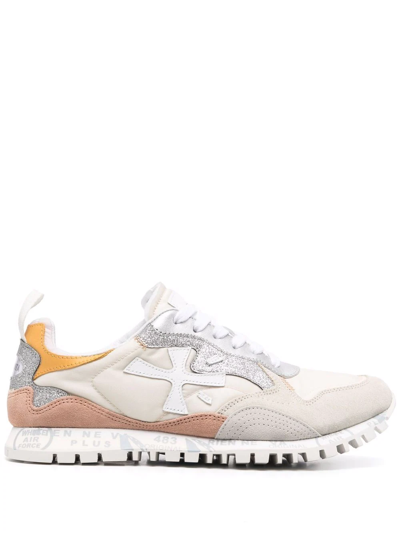 Shop Premiata Runsead Low-top Sneakers In Nude