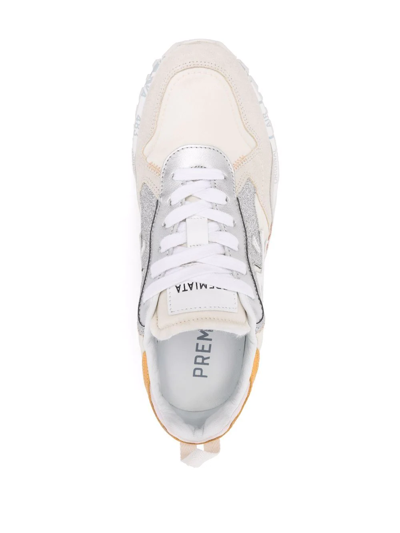 Shop Premiata Runsead Low-top Sneakers In Nude