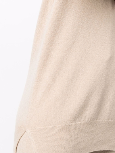 Paula V-neck Cashmere Jumper In Nude