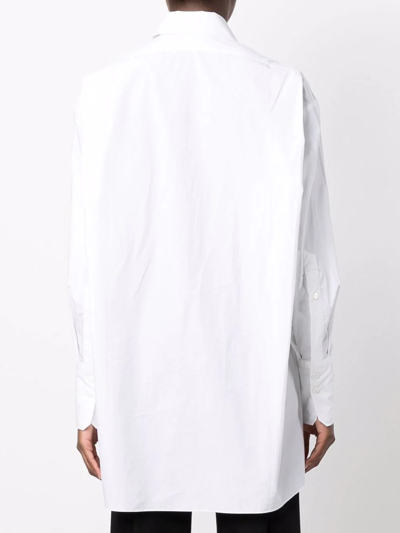 Patou Iconic Mini Shirt Dress Clothing In Weiss
