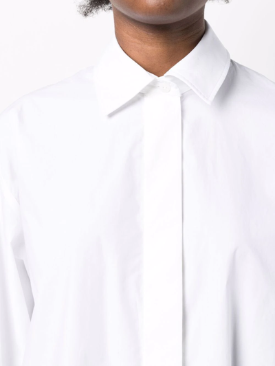 Patou Iconic Mini Shirt Dress Clothing In Weiss