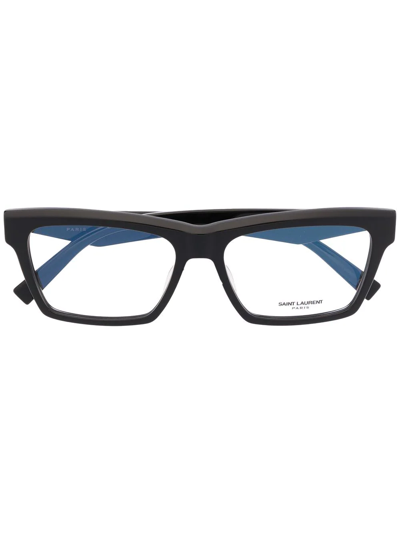 Shop Saint Laurent Wayfarer-frame Glasses In Schwarz
