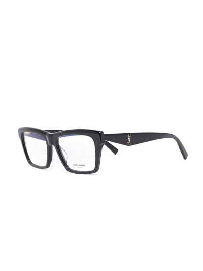 Shop Saint Laurent Wayfarer-frame Glasses In Schwarz