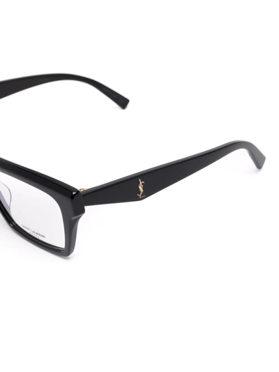 Saint Laurent Wayfarer-frame Glasses In Schwarz