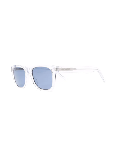 Saint Laurent Wayfarer-frame Sunglasses In Blau