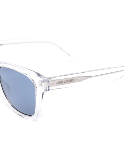 Saint Laurent Wayfarer-frame Sunglasses In Blau