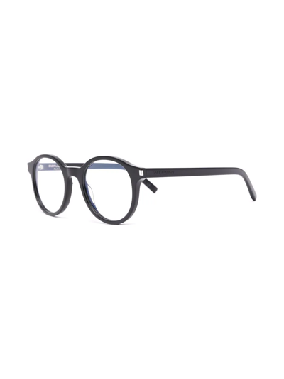 Saint Laurent Round-frame Glasses In Schwarz