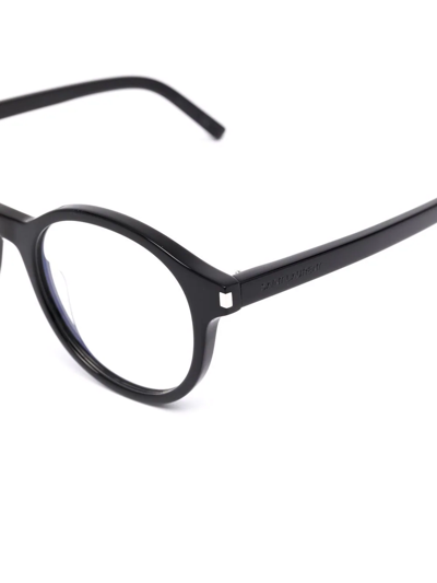 Saint Laurent Round-frame Glasses In Schwarz
