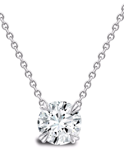 Pragnell 18kt White Gold Windsor Diamond Necklace In Silber