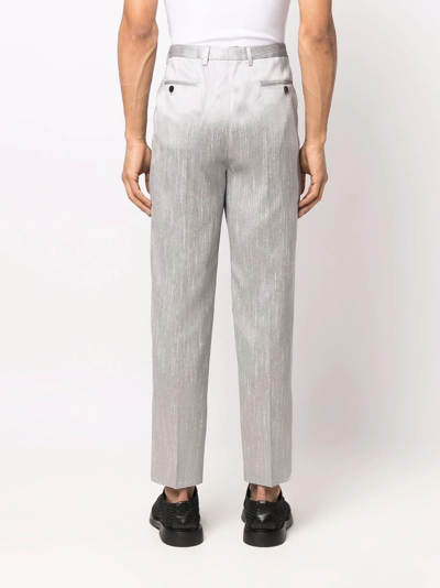 Saint Laurent Tailored-cut Trousers In Grey