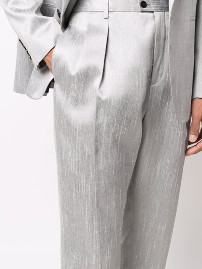 Saint Laurent Tailored-cut Trousers In Grey