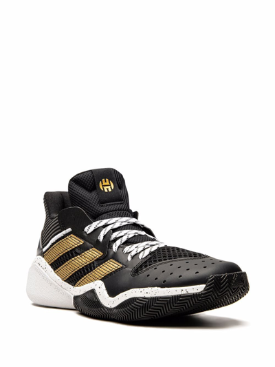 Adidas Originals Harden Stepback High-top Sneakers In Black