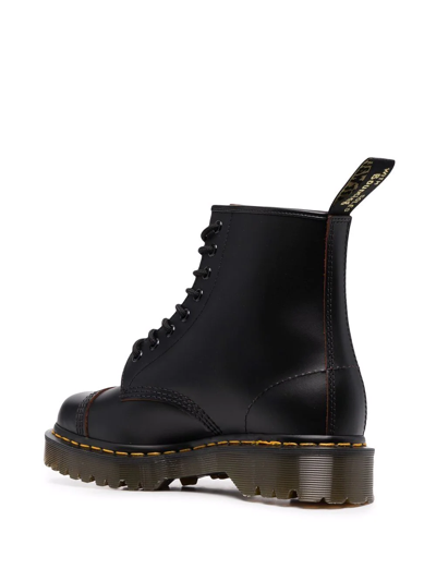Dr. Martens' Black 1460 Toe Cap Bex Boots In Schwarz