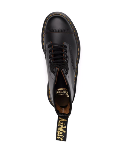 Dr. Martens' Black 1460 Toe Cap Bex Boots In Schwarz