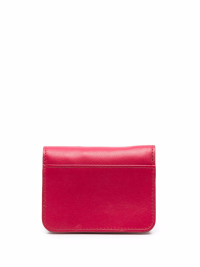 Shop See By Chloé Colour-block Leather Wallet In Rosa
