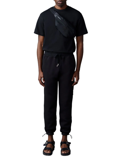 Shop Mackage Men's Marvin Cargo Sweatpants In Black