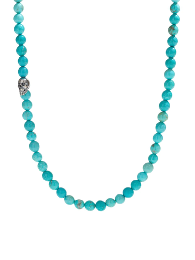 Shop Degs & Sal Men's Sterling Silver & Turquoise Beaded Necklace