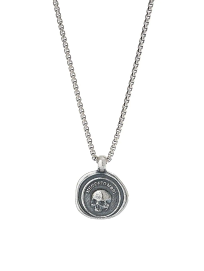 Shop Degs & Sal Men's Sterling Silver Memento Mori Necklace