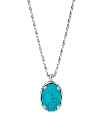 Shop Degs & Sal Men's Sterling Silver & Turquoise Pendant Necklace