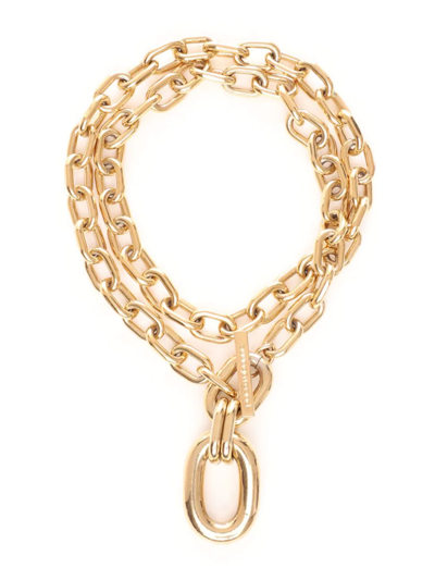 Shop Paco Rabanne Xl Link Goldtone Double-wrap Chain Necklace