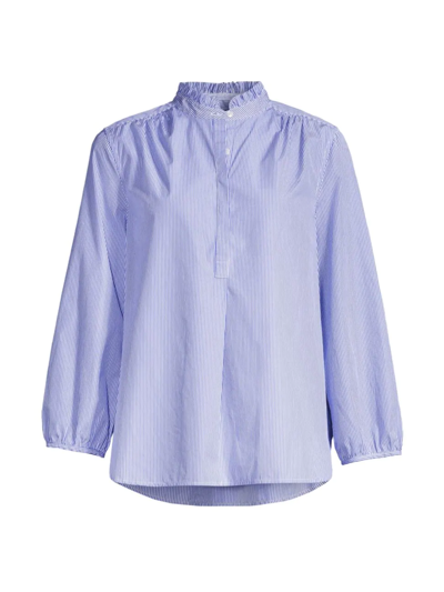 Shop Birds Of Paradis Women's Sara B Cotton Shirt In Blue Multi